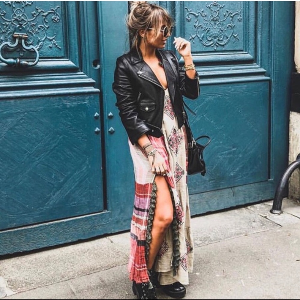 ZARA BOHO EMBROIDERED DRESS